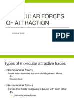 Molecular Forces Of Attraction