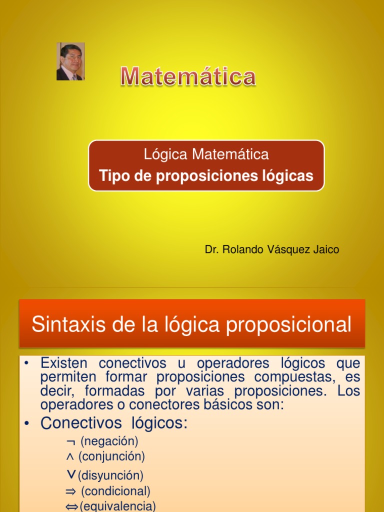 Tipos y Clasificación de Proposiciones Lógicas | PDF | Proposición ...