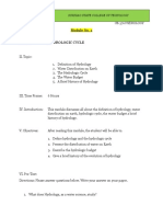 The Hydrologic Cycle and Water Distribution