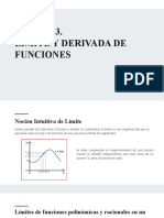 Unidad 3. Límite y Derivada de Funciones