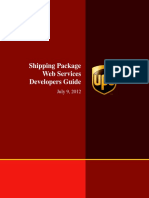 Shipping Package WebServices Developers Guide