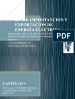 De Importancion y Exportación de Energía Eléctrica