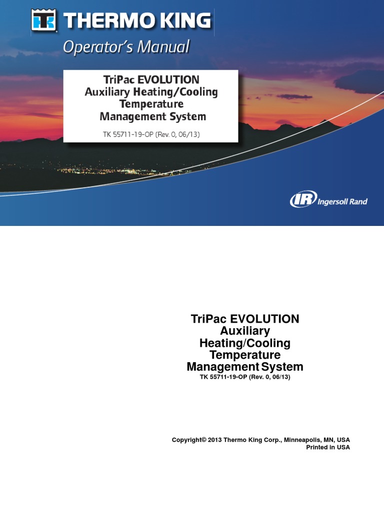 TriPac EVOLUTION Operators Manual 55711 19 OP Rev. 00613 PDF