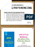 Lesson #1 - 2018 APA Presentation