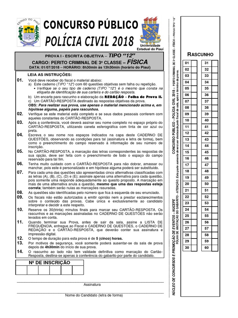 Perito criminal prova física | PDF | Crimes | Crime e Violência