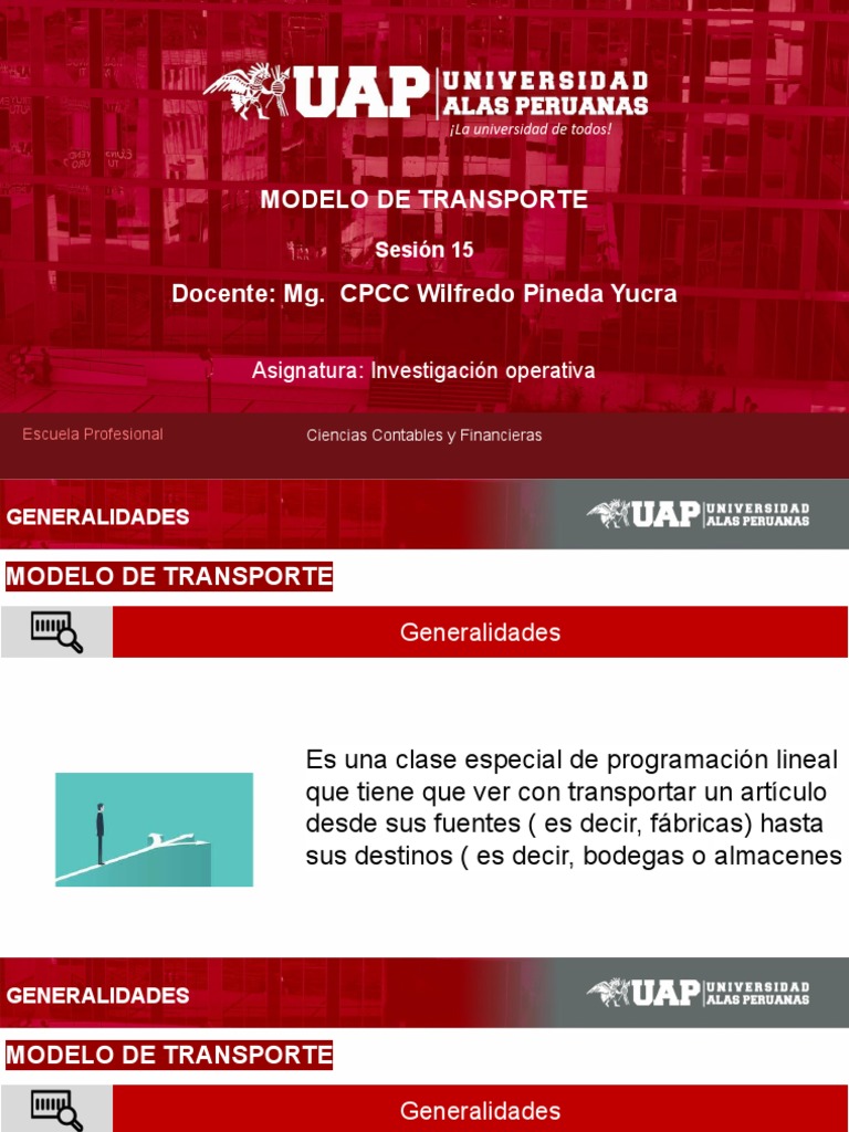 Modelo de Transporte en Programación Lineal | PDF | Transporte ...