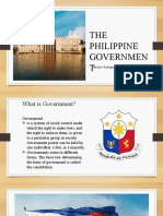 THE Philippine Governmen T: Teacher: Rodrigo D. Quinto JR