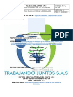 Empresa Didactica Trabajando Juntos - Formato Informe Diagnóstico de Necesidades
