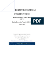 Bridgeport Public Schools Strategic Plan: Implementation of Action Items 2007-10 Public Report For Year 2 (2008-09)