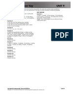 Workbook Answer Key Unit 9: Top Notch Fundamentals