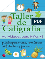 Taller de Caligrafía - Actividades para Niños +3 - PICTOGRAMAS - EnLACES - ALFABETO - FRASES (Spanish Edition)