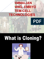 Mammalian Cloning, Embyo Stem Cell Technologies