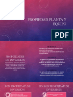 Propiedad Planta y Equipo