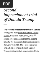 Second Impeachment Trial of Donald Trump - Wikipedia - 1612944177787