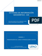 Sistemas de Información Geográfica - GIS