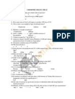 PIEAS Fellowship MS Chemistry Paper 2018