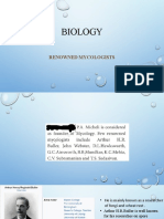 Biology: Renowned Mycologists