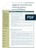 Madagascar Food Security Monitoring System - Quarterly Bulletin (4th Quarter 2010)