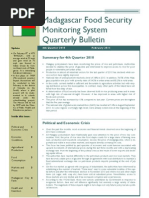 Madagascar Food Security Monitoring System - Quarterly Bulletin (4th Quarter 2010)