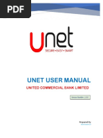 Unet User Manual: United Commercial Bank Limited