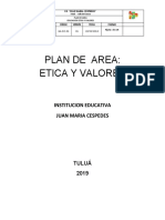 PLAN DE AREA ETICA Y VALORES DE 1° A 11° 2019 - copia