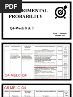 q4 Experimental Probability Ryan C. Enriquez