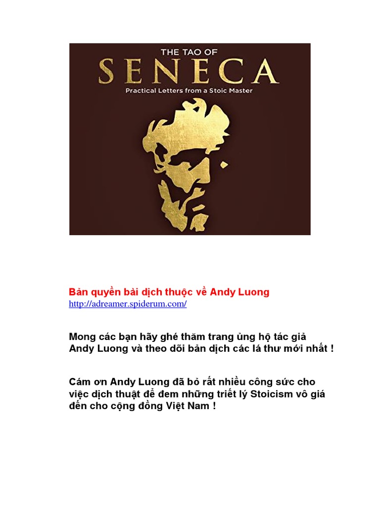 Letters of Seneca (1-43) | PDF