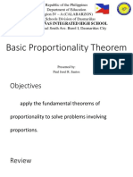 Basic Proportionality Theorem