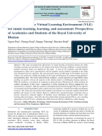 Effectiveness of The Virtual Learning Environment (VLE) For Online Teaching, Learning, and Assessment: Perspectives of Academics and Students of The Royal University of Bhutan