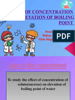 Effect of Concentration On Elevation of Boiling Point