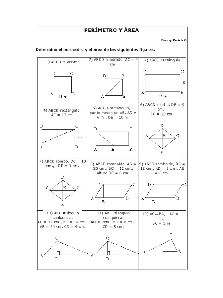 perimetros y areas 3