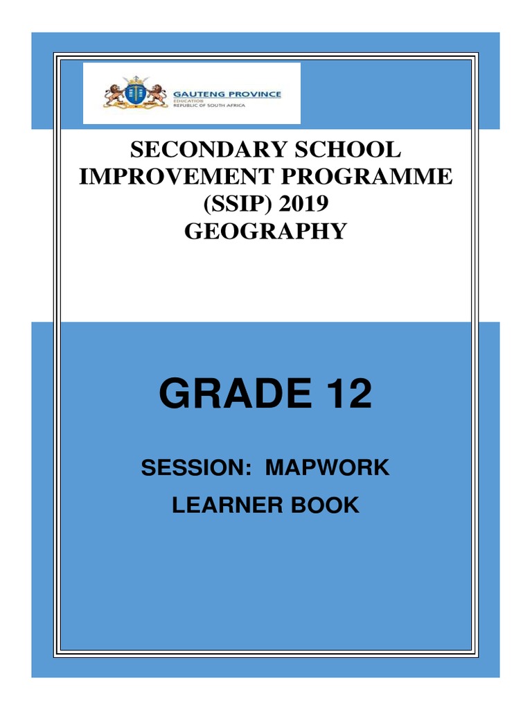 Grade 12 Geography Mapwork Learner Book PDF Geographic Information