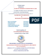 Design and Anaylsis of Steering System For F4 Cars