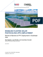 Enabling Floating Solar Photovoltaic (FPV) Deployment: Review of Barriers To FPV Deployment in Southeast Asia