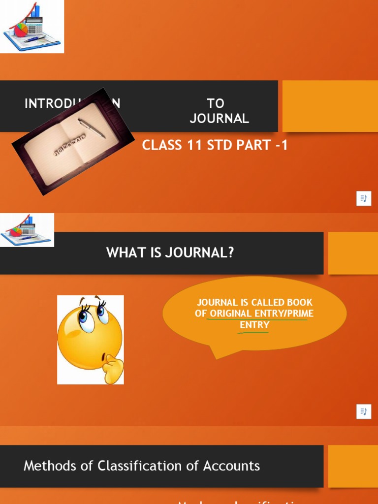 Introduction To Journal Class 11 STD Part 1 PDF