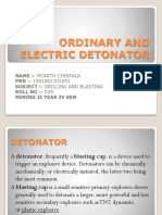 Ordinary and Electric Detonator