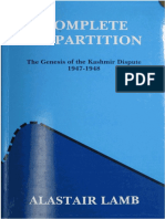 Incomplete Partition - The Genesis of the Kashmir Dispute 1947–1948 by Alastair Lamb