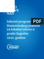 Izborni Program Domovinskog Pokreta Za Lokalne Izbore U Gradu Zagrebu 2021