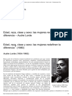 Audre Lorde mujeres diferencia