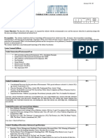 Format For Course Curriculum: Uttar Pradesh