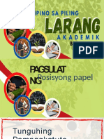 Pagsulat NG Posisyong Papel