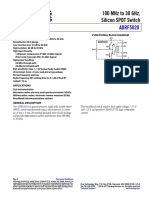 Adrf5020: 100 MHZ To 30 GHZ, Silicon SPDT Switch