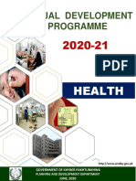 KP Annual Development Programme 2020-21 Health Sector Summary