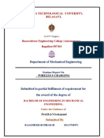 Visvesvaraya Technological University, Belagavi.: Department of Mechanical Engineering