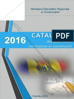 Catalogul Documentelor Normative in Constructii 2016