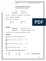 For Example Two Variables and One Constraint: C-Lagrange Multiplier Method (Multi-Varaiables)