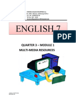 English 7: Quarter 3 - Module 1 Multi-Media Resources