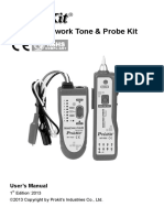 MT-7025 Network Tone & Probe Kit: User's Manual