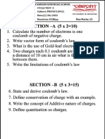 SHRISHTI VIDYASHRAM SENIOR SEC.SCHOOL CYCLE TEST-3 PHYSICS, CHEMISTRY & MATHEMATICS