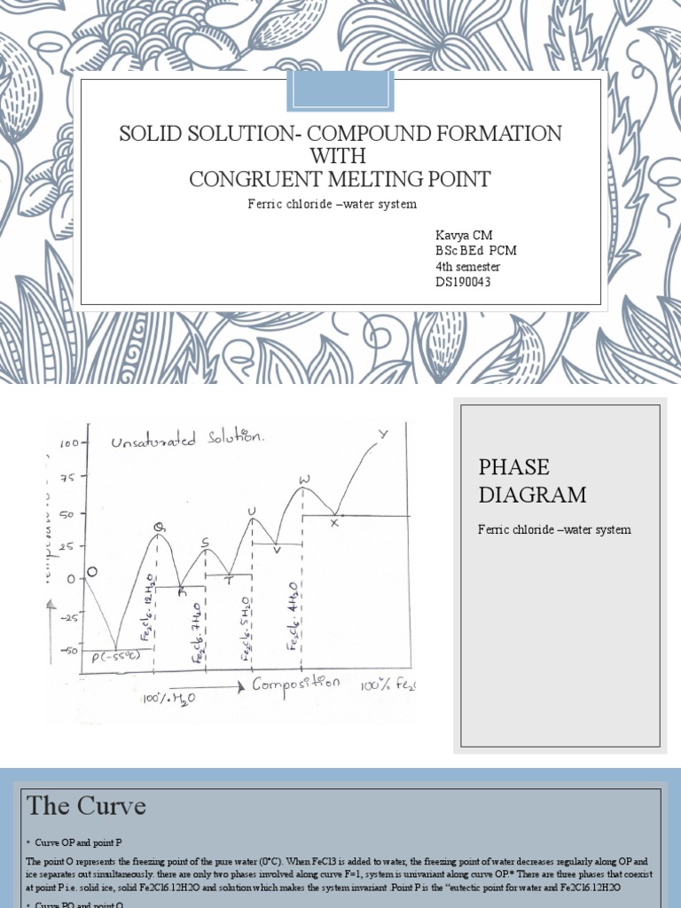 Ferric Chloride-Water Phase Diagram | PDF | Melting Point | Water